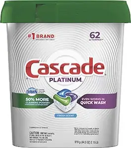 Cascade Platinum Dishwasher Pods