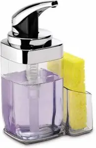 Dish soap dispenser with sponge